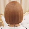LESUN Wig, Short Bob, Classic Size, Adjustable Full Wig, Small Face, Cute, Natural, Heat Resistant Curly Hair Tips, Airy Wave, Net Included, Daily Life, Natural, Champagne Blonde