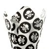 Skull & Cross Bones Muffin Tulip Wraps x24 Baking Cups Pirates