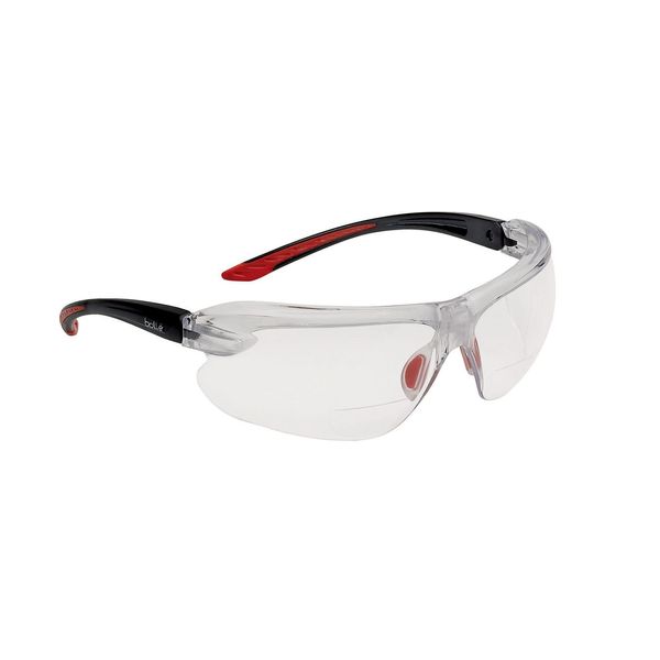 Bolle IRISPSI2.5 Iris Spectacles Lens Bi Material Frame, +2.5 Reading, Clear