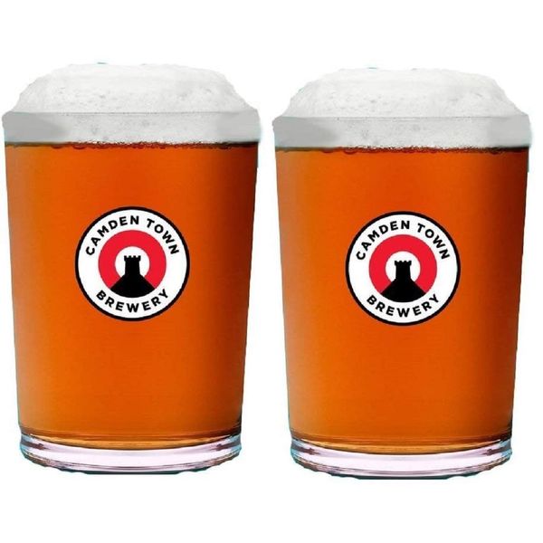 Official Camden Town Brewery Jacks Pint Glass - Set of 2, 1 pints