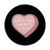 Popsockets Pop Grip:Emotional Support Kindle Pink Heart Popsockets Swappable Popgrip
