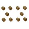 TC Brass Compression Stop End Blank End Cap 15mm for Copper Pipe - Pack of 10