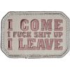 MSM I COME MILSPEC MONKEY DESERT PARTY HARD ARMY TACTICAL HOOK MORALE PATCH