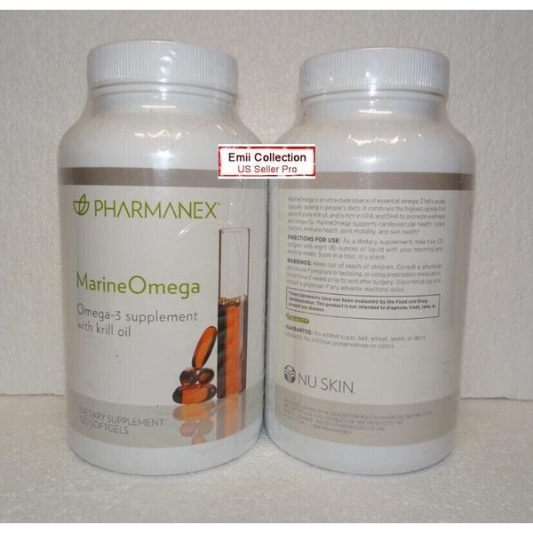 Nu Skin Nuskin Pharmanex Marine Omega MarineOmega 120 Softgels