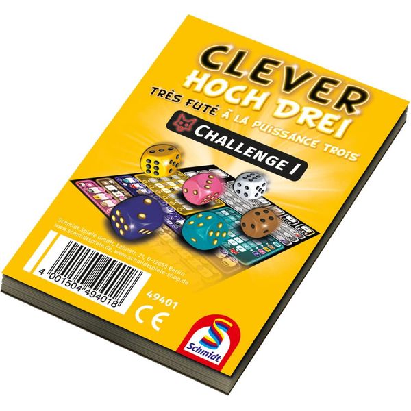 Clever hoch DREI, Challenge Block, Pack of 12: Small & Fine