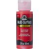 FolkArt Multi-Surface Satin Acrylic Paint, 2oz, Lipstick Red