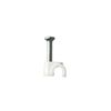 White Round Cable Clips K-Type Trade Box, 4mm- 500 Pieces