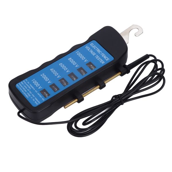 UBEF Waterproof Electric Fence Tester 1000-10000V Wide Portable Fence Voltmeter