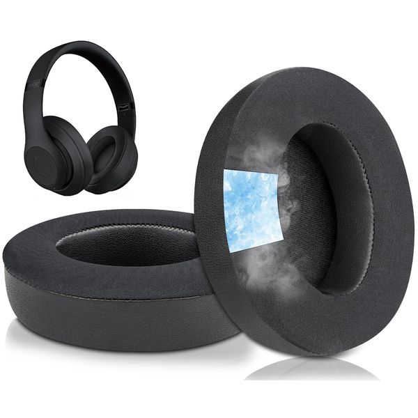 SoloWIT Replacement Ear Pads Cushions for Beats Studio 2 & Studio 3 Wired & Wireless Headphones, Earpads with High-Density Noise Isolation Foam - Studio CG Black