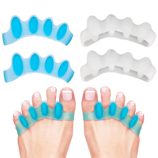 4 Pack Toe Separators for Bunion, Toe Spreader, Bunion Corrector