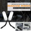 2x Motorcycle Oval Rear View Mirrors Black For Harley davidson Breakout Custom