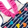 Harry Bear Girls' Swimming Costume Heart, pink