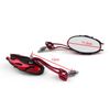 Universal Motorcycle Rearview Mirrors Rear View Mirror 8mm 10mm Red US