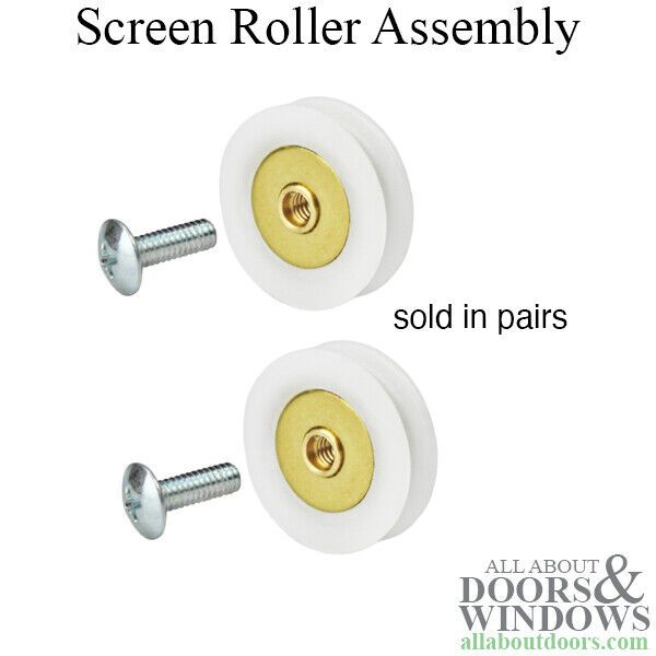 Marvin Screen Door Rollers 2 Pack Replacement Wheels For Top Hung Screen Doors