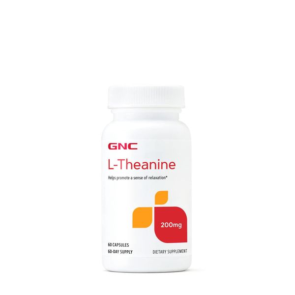 GNC L-Theanine 200mg - 60 Capsules (60 Servings)
