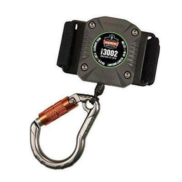 Squids 3002 Retractable Tool Lanyard with Locking Carabiner, Belt Attachment