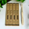 Fully Compostable Bamboo Toothbrush 4 Pack | Plant Bristles | Ergonomic Handle