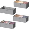 4 Pack 10" High under Bed Storage Containers, Large Underbed Storage Organizer B