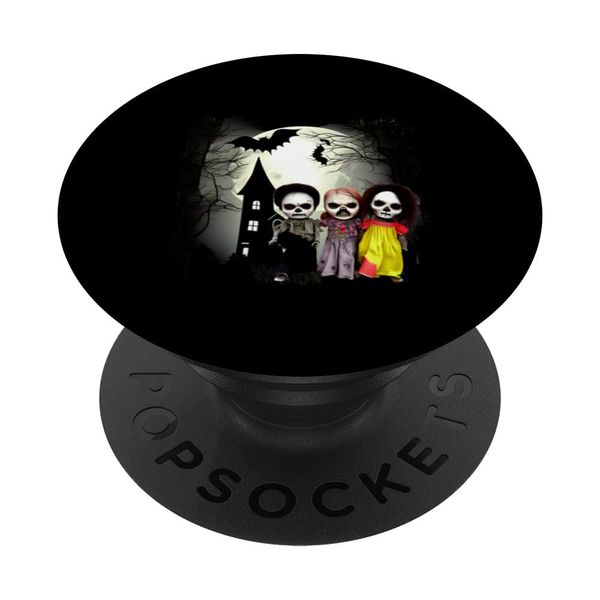 Halloween Dolly Zombies Full Moon PopSockets Standard PopGrip