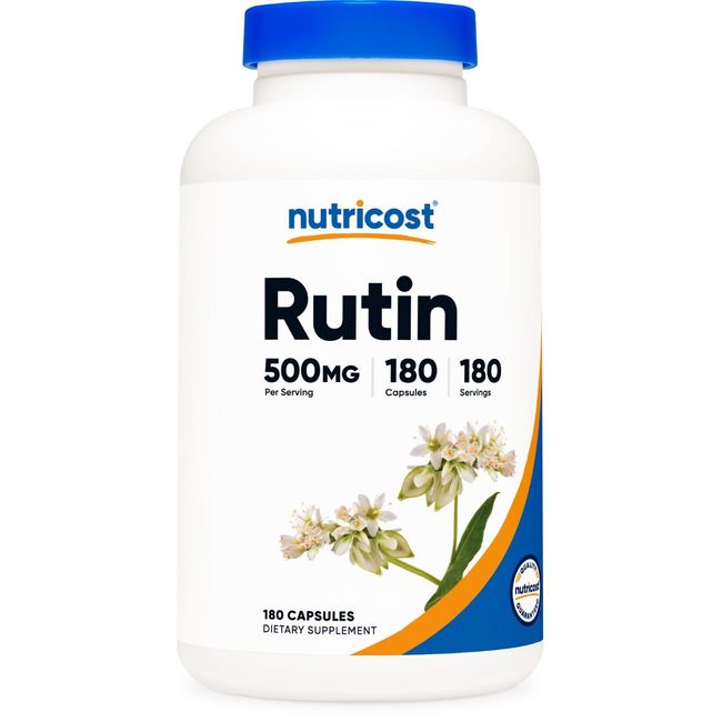 Nutricost Rutin 500mg, 180 Capsules - Gluten Free and Non-GMO