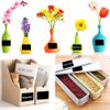 2" x 3" Black Rectangle Color Coding Labels - Square Color-Code Stickers Permanent Adhesive, Write-On Surface - 250 Labels/per Roll