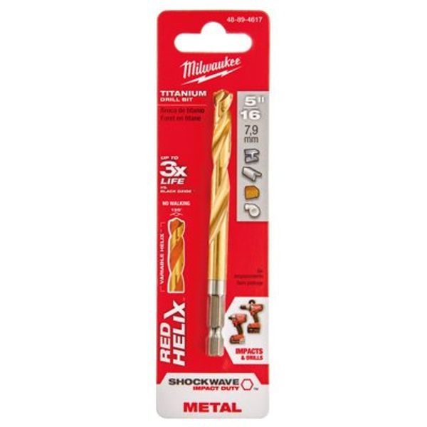 Drill Bit Titanium 5/16"