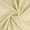 Cotton Double Gauze Muslin Fabric Material Flowers Mustard Sample