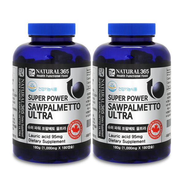 Natural 365 Super Power Saw Palmetto Ultra, 90g, 1 EA, 90 Capsules