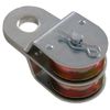Hardware Essentials 852494 Double Sheave Fixed Pulley (1-1/2"), Gray