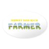 CafePress Local Farmer Sticker Sticker (Oval 50 pk)