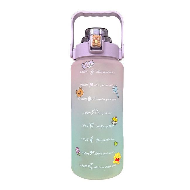 2 Liter Large Capacity Water Bottle Sport Gym Men Girls Water Cup