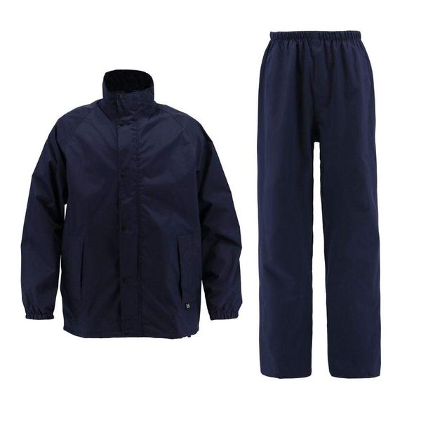 Koshin Rubber RX-300 Rain Jacket, Rain Ground Cloth, baked navy