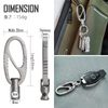 KeyUnity KM09 Titanium Carabiner Keychain 8 Shape Quick Carabiner Micro EDC Tool 8 Shape Canarabi Key Hook Adapter Smart Key Ring Accessories