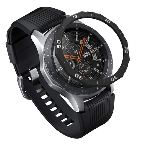 Ringke Bezel Styling for Galaxy Watch 46mm / Galaxy Gear S3 Frontier & Classic Bezel Ring Adhesive Cover Anti Scratch Stainless Steel Protection (Stainless) for Galaxy Watch Accessory GW-46-46