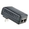 2PCS POE Injector 24V 1A Wall Plug Ethernet Adapter IP Phone Camera Power Supply