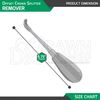Offset Crown Splitter Remover 5.75" Posterior Elevator Handle Dental Instrument