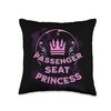 Princess Seat Passenger Trendy Passenger Princess Throw Pillow