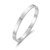 Philip Jones Stainless Steel Polished Bangle (7 Inch)