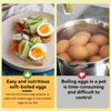 Electric Egg Cooker for Hard Boiled,Egg Cooker, 4 Eggs Capacity Compact Design ABS Material Egg Shape Microwave Function Egg Boiler, Compact Size, Mini Breakfast Machine, Egg Steamer