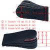 Height Increase Insoles 3-Layer Air up Shoe Lifts Elevator Shoes Insole -6 cm (2.4 inches) Heels Lift Inserts for Men and Women