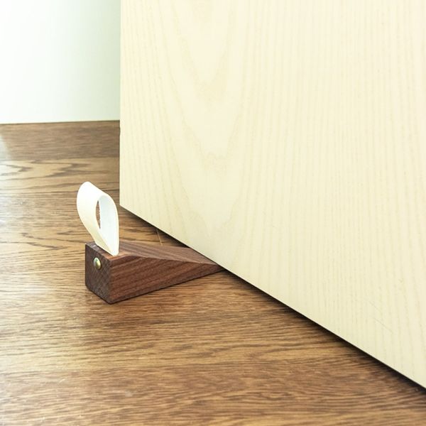 Walnut door stopper door stopper