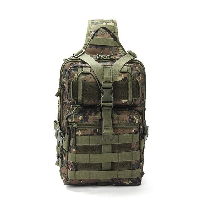 Tactical Sling Chest Bag  Camo Shoulder Molle Bug Out Bag