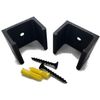 10 Hockey Stick Wall Mount Display Brackets Holders Hangers (5 sets) + Hardware