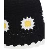 Milkfed Floral Knit Hat, Women's Hat, Black