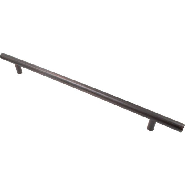 Bar Cabinet Pull, 256 Millimeters, 336mm Overall Length, Vintage Bronze by Stone