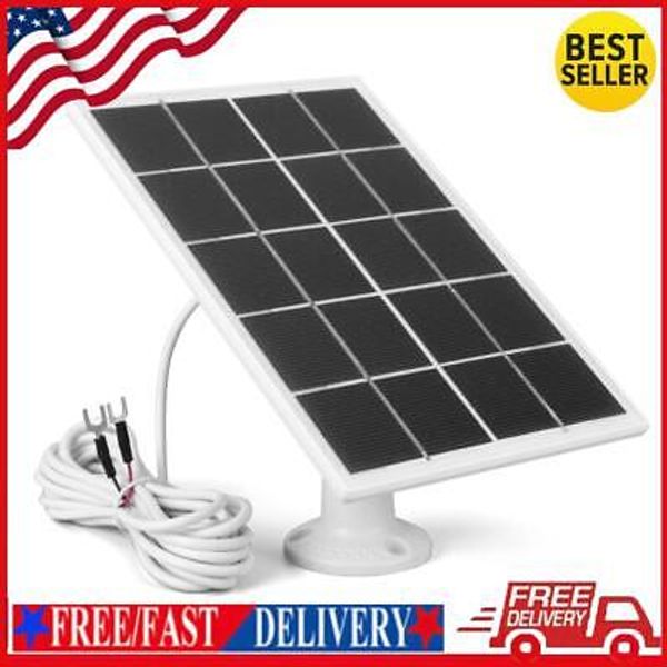 20W Solar Panel Kit 9.8Ft Charging Cable for Ring Video Doorbell 4/3/3 Plus/2