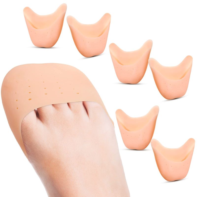 6 Pcs Toe Covers Toe Protectors for Women Silicone Toe Pouches Gel Pads ...