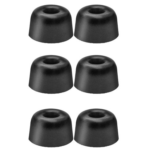 Klowcok Memory Foam Replacement Earbud Tips for TV Ears Digital Wireless Headset, in-Ear Headphones Tips. 3 Pairs, Black (Large)