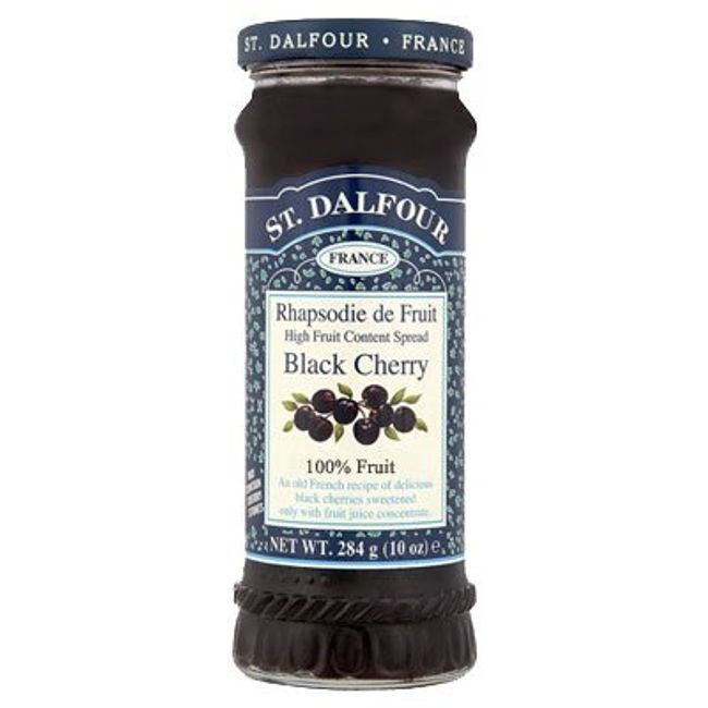 (6 PACK) - St Dalfour - Black Cherry Fruit Spread | 284g | 6 PACK BUNDLE