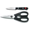 WÜSTHOF Gourmet 3" Paring Knife and Shears Set,Silver/ Black